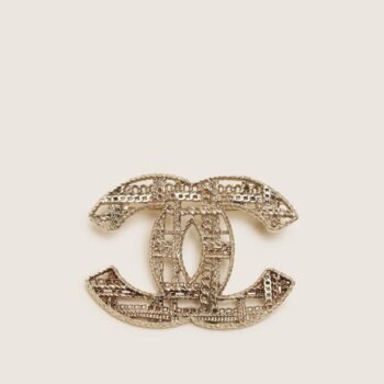 Chain Brooch Gold Tone