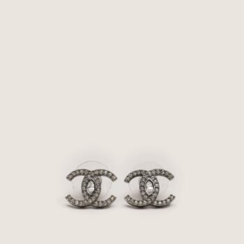 Chanel CC Crystal Earrings