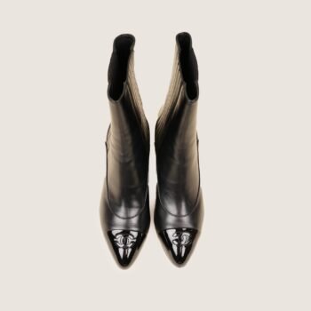CC Ankle Leaher Boots - CHANEL - Affordable Luxury