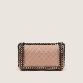 Chain Embellished Old Medium Boy Bag - CHANEL - Affordable Luxury