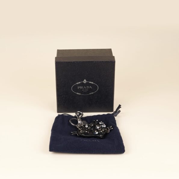 Embellished Heart Bag Charm - PRADA - Affordable Luxury