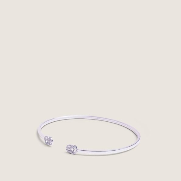 GG Running Cuff 18k White Gold/Diamonds - GUCCI - Affordable Luxury