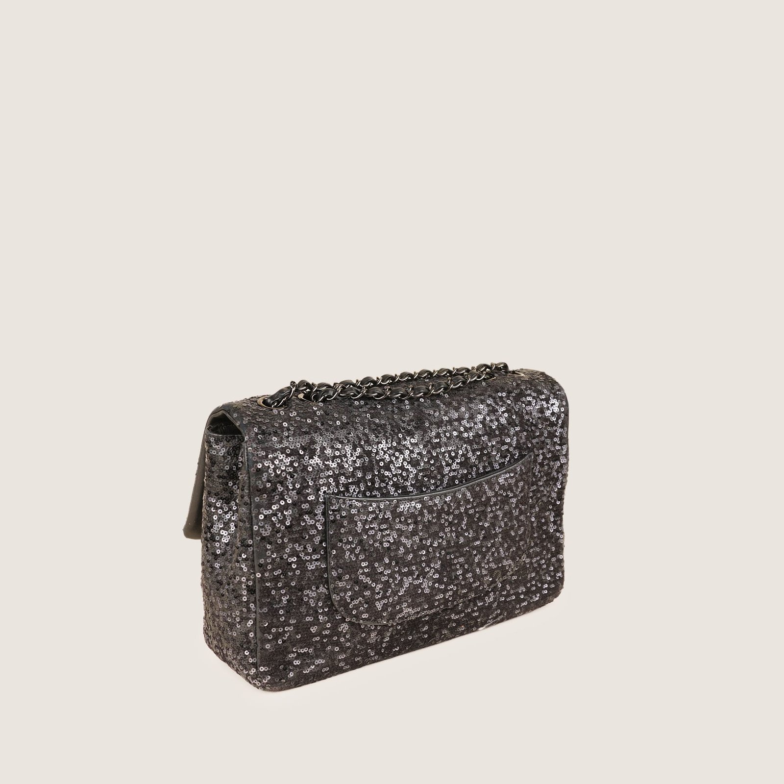 jumbo-sequin-flap-bag-affordable-luxury-841124-1 Jumbo Sequin Flap Bag - CHANEL - Affordable Luxury