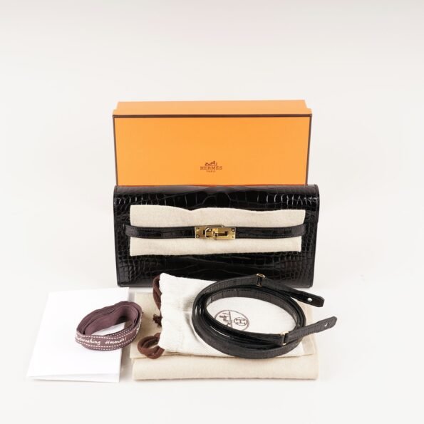 Kelly To Go Wallet Alligator - HERM¨¨S - Affordable Luxury