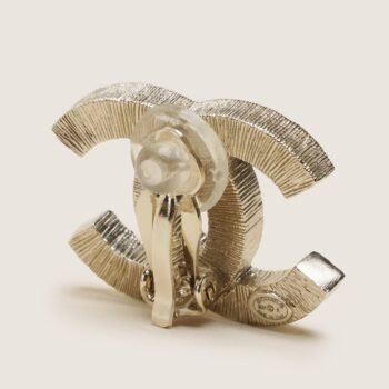 Large CC Clip - on Earrings - CHANEL - Affordable Luxury