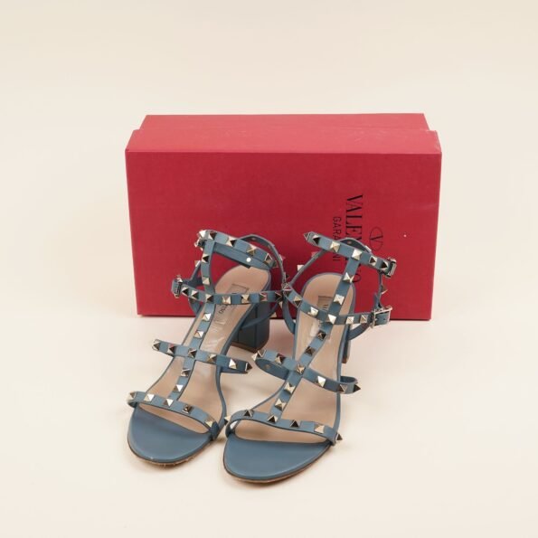 Rockstud Ankle Strap Sandals 39.5 - VALENTINO - Affordable Luxury
