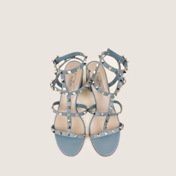 Rockstud Ankle Strap Sandals 39.5 - VALENTINO - Affordable Luxury
